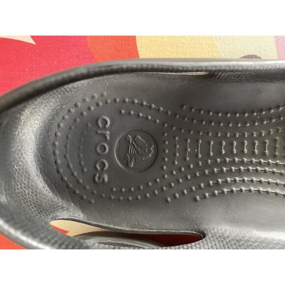 Crocs Kadee Women’s Size W8 Black Ballet Flats Closed Toe Shoes - Picture 10 of 12